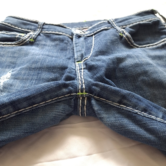 True religion | Blue faded ripped women's CASEY , low rise super skinny Jean - Picture 6 of 14